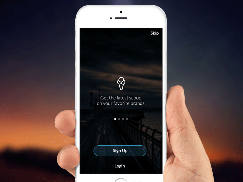 Walkthrough app application flat interface ios ios7 ios8 ui walkthrough