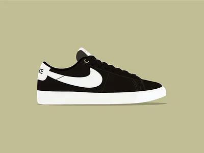 Nike SB GT Blazer Low gt head illustration nike sb shoe skateboarding sneaker