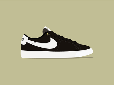 Nike SB GT Blazer Low gt head illustration nike sb shoe skateboarding sneaker