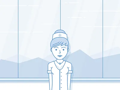 nurse doctor illustration medical nurse