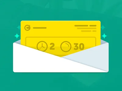 Starter Pack envelope gift gold open tourquoise