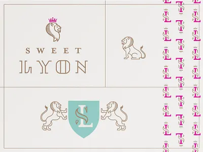 brand direction 1 crest crown lion logo monogram seal