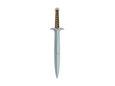 Here there be orcs - 100 Day Project 100daysofai illustration lord of the rings sword the100dayproject