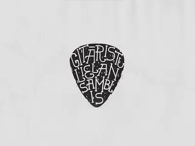 Ģitāristu Lielansamblis / Guitarists Big Band design handmade lettering photoshop sharpie texture type typo typography