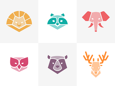 Animal Avatars animal app avatar badge game icon logo raccoon