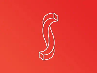 j + r (WIP) grid letters line logo red wire