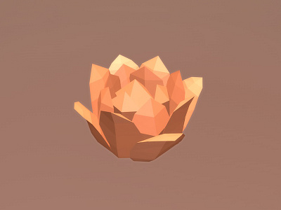 Flor Durazno 3d cinema4d flower illustration isometric