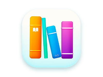 Templates for iBooks author icon apple book flat gradient ibooks icon mac os vector yosemite