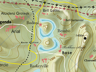 B 36daysoftype a cartography illustration map typography