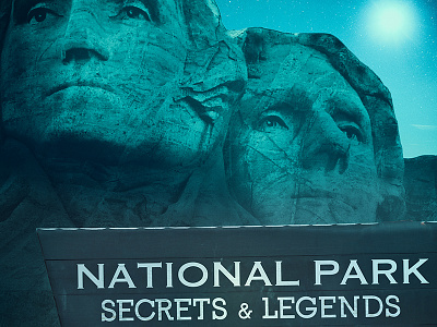 Np03 Dribbble moonlight mystery national park photoshop travel channel