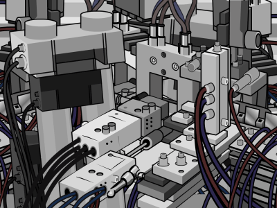 Working hard 2d animation animation corporate video flash machines motion motion graphics production