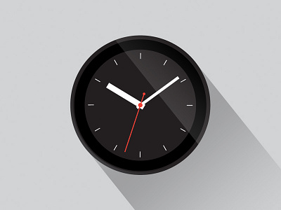 Clock clock flat flat design illustration watch