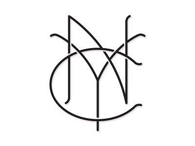 NYC // Monogram branding identity lettering logo mark monogram new york city nyc symbol type typography vector