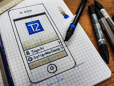 T2 Wireframe Sketches illustration sketches t2 systems user experience ux design