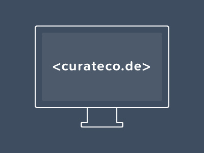 CurateCo.de code curate fireworks freelance frontend logo minimal web design