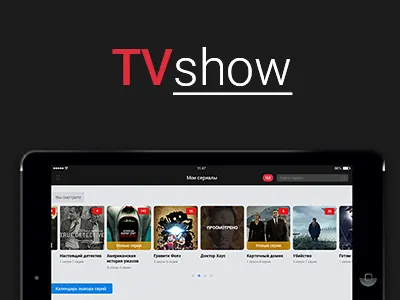 Concept iOS app - TVshow app ios ipad iphone movies tv