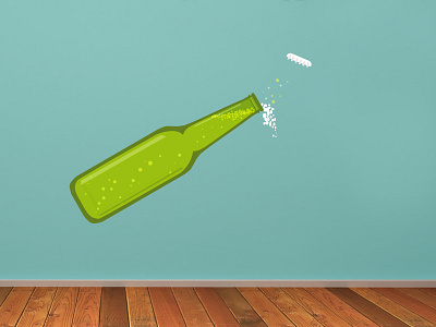 Dribbble Your Beer bottle rebound