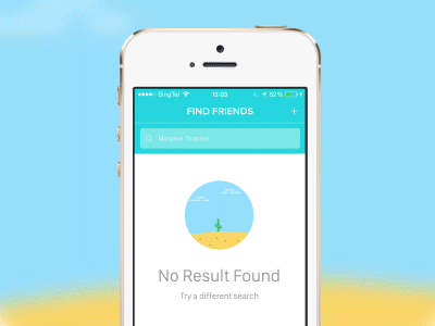 No result found app application mobile no result search