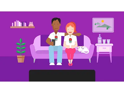 Google UK Rugby scene 2d adweek characterdesign characters google graphic simple vector