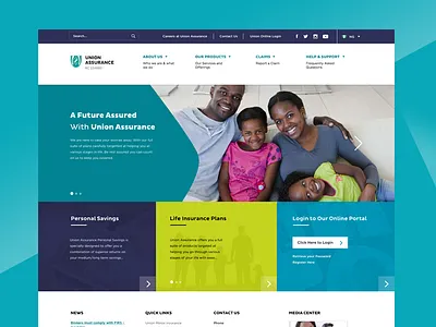 Corporate Website Mockup blue business green homepage insurance landing page lemon mockup nigeria responsive sketch website