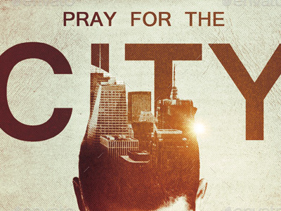 Pray For The City Church Flyer Template non profit one sheet poster prayer breakfast prayer meeting prayer warriors redemption revival sermon title summit sunday school