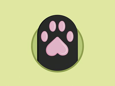 I <3 Cats cat cat paw cats heart icon illustration