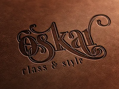 oskar beauty parlour typographic