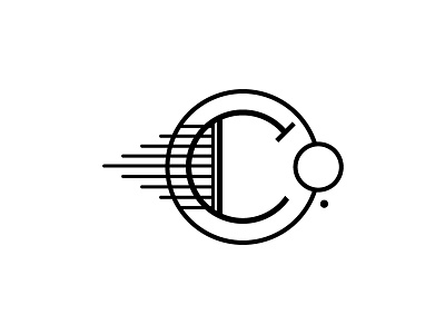 Co. black and white c music typography