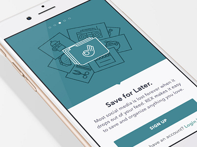 Rex Onboarding II app flat illustrations ios onboarding product design rex ui