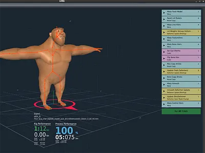 Feature Animation Rigging Application animation dreamworks rigging ui ux visual design