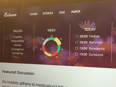 Esteam Sneak Peek design healthcare interface ui user experience user interface ux visual design web web design