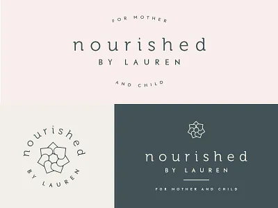 nourished: direction 1 branding health logo moodboard nutrition wellness
