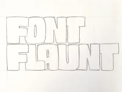 Chunky type chunky font font flaunt fontflaunt graphic design lettering typedesign typography