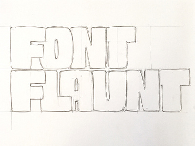 Chunky type chunky font font flaunt fontflaunt graphic design lettering typedesign typography