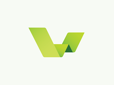 W design gradient logo mark symbol w