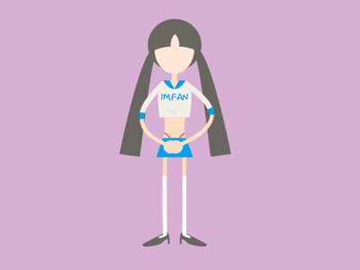 Party girl animation