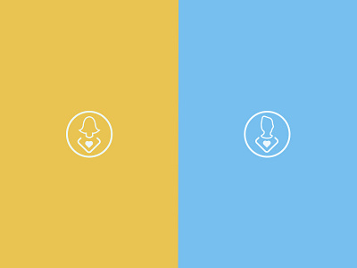 Icon female icon design love male