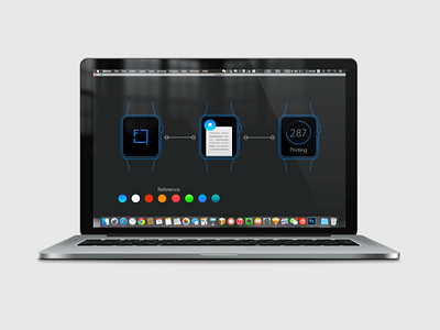 Cloud Print app watch version app apple illustrator mockup sketch watch