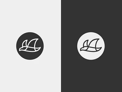 Line Bird Logo Design bird brand branding design eagle falcon fly icon identity logo penguin wings