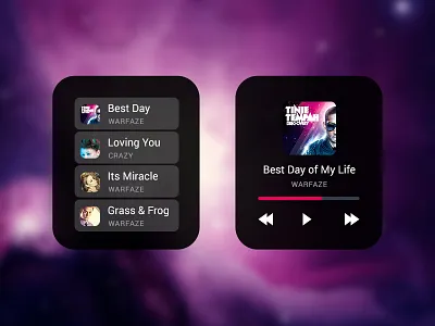 Music App Concept for Apple Watch app apple application concept iwatch music player watch