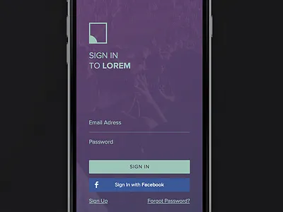 Log In app icon ios iphone log in login mobile picture sign up tap bar ui ux