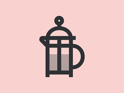 French Press coffee french press pale pink