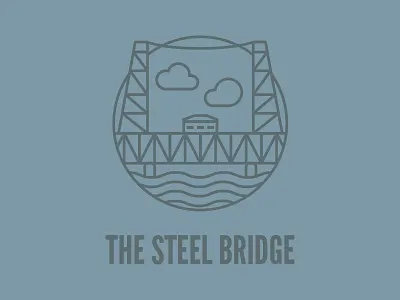 Steel Bridge - Bridgetown Series bridge icon pdx portland