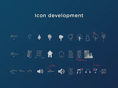 Mobile network software animation blue development icon icons sketch