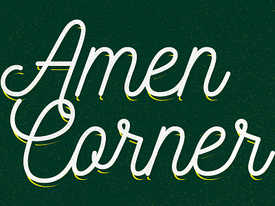 Amen Corner amen corner augusta national golf masters script