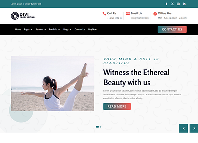 Yoga Instructor WordPress Website business divi landing page design ui design web design website website devlopment website redesign wordpress yoga yoga instructor