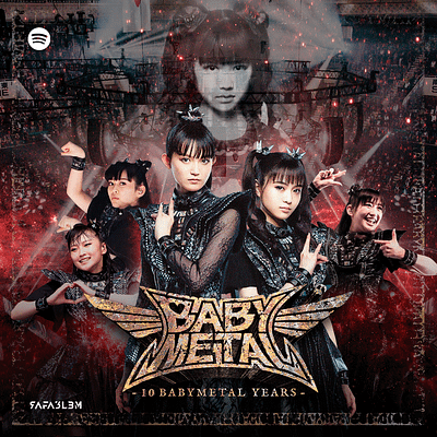 Portada de Playlist de BABYMETAL Spotify graphic design