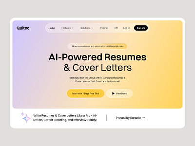 AI-Powered resume writing website UI design best web ui figma designer figma web ui figma website design landing page design landing page website modern web ui uiux designer uiux web uiux website web ui web ux website design website ui design website uiux design