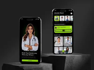 Doctors Appointment mobile Apps Redesign animation appointmentux clinicapp doctorapp doctorbooking graphic design healthapp healthcaredesign healthui medicalux medtech minimal motion graphics telemedicineui ui vector web website