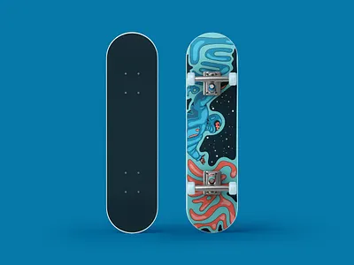 Lunar Skate -Branding branding design graphic design illustration illustrator logo product design stylized vector